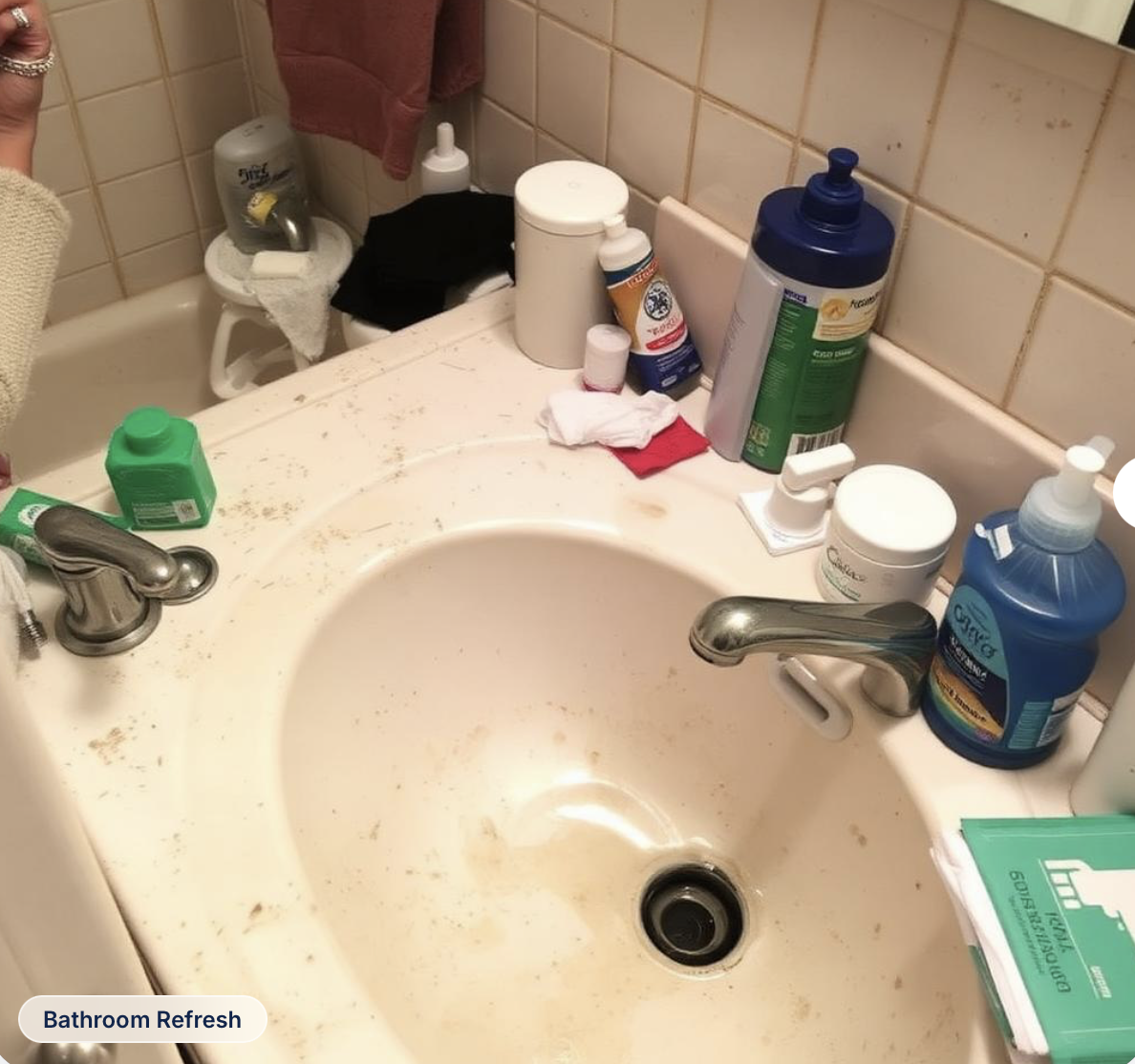 Before bathroom